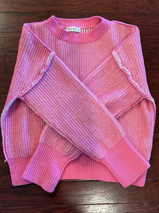 new in Sweaters - Women's Pink Crewneck Sweater by A New Day